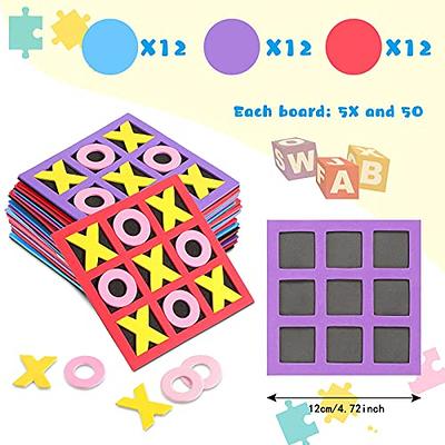  ArtCreativity 2 Inch Tic Tac Toe Keychains for Kids