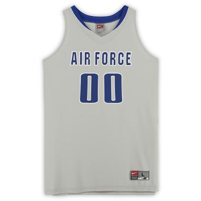 Air Force Falcons Team-Issued #34 White/Royal Jersey from the