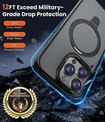 Designed for iPhone 12/12 Pro Case with Magnetic Invisible Stand  [Compatible with MagSafe] [Military Grade Drop Protection] Shockproof Slim  Translucent Matte for iPhone 12/12 Pro Case 6.1 Inch, Black - Yahoo Shopping