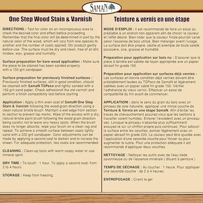 One step Wood Stain and Varnish - SamaN USA