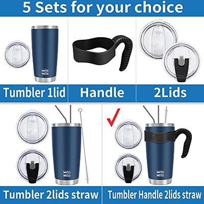 20oz Tumbler with Lid and Straw,Stainless Steel Vacuum Insulated Travel  Coffee Mug, Double Wall Travel Cups with Lids and Straws for Adults,  Tumblers for Car,Purple 