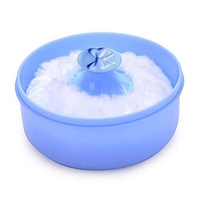 Body Powder Puff and Container Case,Empty Body Powder Container for Baby  Women's Loose Dusting Powder, Portable Powder Case Box Holder for Bath  Travel