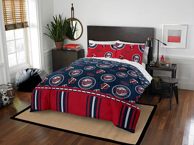 MLB Houston Astros Heathered Stripe Queen Bedding Set in a Bag - 3pc