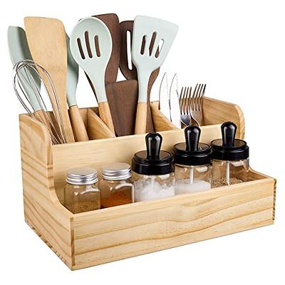 RedCall Utensil Holder,Wood Cooking Utensil Organizer,Large