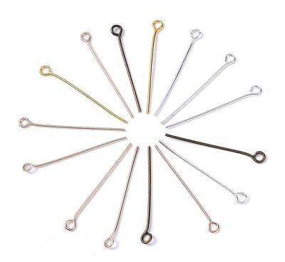 MECCANIXITY 500Pcs Eye Pins Jewelry Findings 22 Gauge 70mm Iron