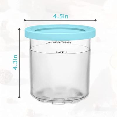 TYWAG 2/4Pcs Ice Cream Pints Cup, Ice Cream Containers with Lids for Ninja  Creami Pints