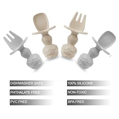 6-pack First Training Self Feeding Baby Utensils Set Spoon & Fork  Anti-choke for sale online