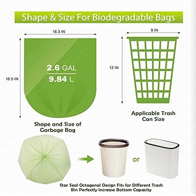Bio-Bosi Compostable Trash Bags, 2.6 Gallon Compost Bags, 200 Count 9.84  Liter Extra Thick 0.71 Mil Biodegradeable Small Trash Bags for Kitchen,  ASTM D6400, US BPI & Europe OK Compost Home Certified - Yahoo Shopping