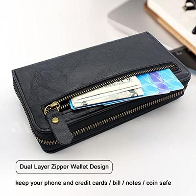 Compatible with Samsung Galaxy S23 Plus S23+ 5G Wallet Case Crossbody  Shoulder Strap Card Holder Multi-Function 2in 1 Detachable Magnetic Phone  Cover