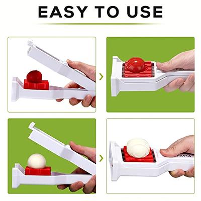 Upgraded 3 in 1 Egg Slicer for Hard Boiled Eggs Multifunctional