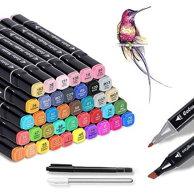 Caliart 121 Colors Alcohol Based Markers, Dual Tip (Brush & Chisel