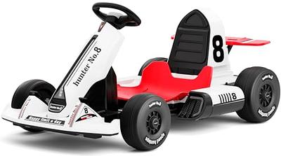 XJD Electric Go Kart 12V 7Ah Battery Powered Pedal Go Karts for 3+ Kids  Adults on Car Electric Vehicle Car Racing Drift Car for Boys Girls with  Bluetooth/FM and Remote Control, Red 