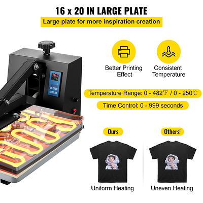 BENTISM Heat Press Machine, 16 x 24 Clamshell Sublimation