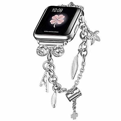 Boho Hippie Apple Watch Band 9 8 7 SE 6 5 4 3 Silver Chain Armband