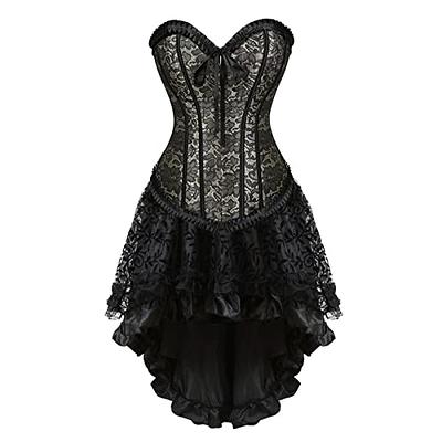 Medieval Renaissance Corset Dress For Women, Victorian Gothic