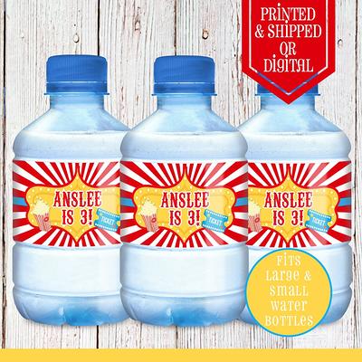 Editable Pop It Water Bottle Labels Fidget Toy Birthday Decor