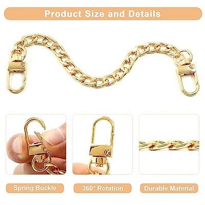 Yichain Metal Purse Chain Strap Extender For Accessory Charms,Lengthen  Crossbody Shoulder Handbags Strap(No3 Light Gold)