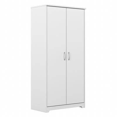 Bush Furniture Cabot Small Entryway Cabinet with Doors in White