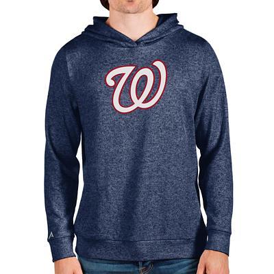 Men's Atlanta Braves Antigua Red Victory Pullover Team Logo Hoodie