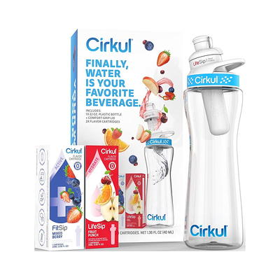 Cirkul 32oz Water Bottle Starter Kit Flavor Cartridges! Pink New BPA-Free  Bottle