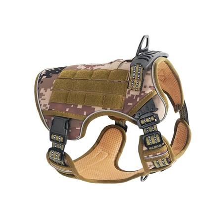 Tactical No Pull Dog Harness Personalized Custom Mesh Padded Vest Training  S-XL