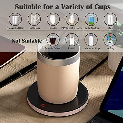 Pink Coffee Mug Warmer, Smart Coffee Cup Warmer for Desk Auto Shut