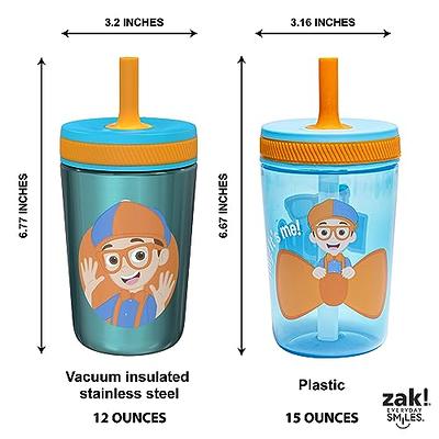 Stitch reusable kids cup with spill proof straw