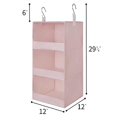 GRANNY SAYS Storage Bins for Shelves, Closet Storage Bins, Linen Closet  Organizers and Storage Baskets for Organizing Shirts, Decorative Shelves  for Storage Bins Wardrobe Cabinet, Gray, 3-Pack