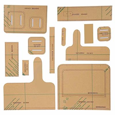 Long Wallet Pattern Template,Leather Pattern Acrylic Leather Pattern  Leather Templates for Bags Stencil DIY Handwork Leather Craft Tool Leather  Mould