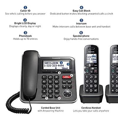  Panasonic Expandable Cordless Phone System with Call