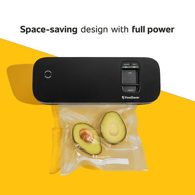 FoodSaver Space Saving Food Vacuum Sealer, Black - Yahoo Shopping