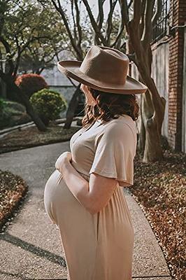 Smallshow Women's Short Sleeve Maternity Dress Ruched Pregnancy