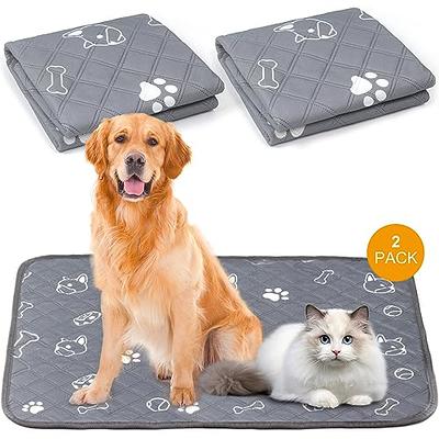 LOOBANI 2 Packs Extra Large Reusable Dog Mat for Floor, Non-Slip Washable  Pee Pads for Dogs, Fast Absorbent Pet Whelping Pads, Puppy Playpen Mat for