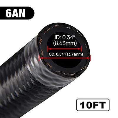 EVIL ENERGY 6AN Nylon Braided CPE Fuel Hose 10FT Bundle with 6AN Swivel Hose  End Fitting 45 Degree - Yahoo Shopping