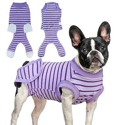 Dog Recovery Suit, Recovery Suit for Dogs After Surgery, Surgical Suit for  Male Female Dog Wounds Bandages Cone E-Collar Alternative Prevent Licking  Biting, Soft Fabric Onesie