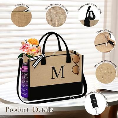 Tote Bag for Bridal Party Personalized with Floral Circle