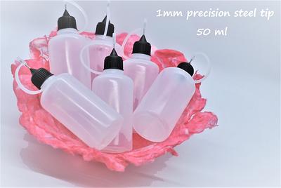 Transparent Plastic Precision Tip 50Ml Glue Bottle  1-3, Needle Bottle,  Empty Adhesive Applicator Squeeze - Yahoo Shopping