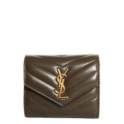 Saint Laurent Monogram Matelasse Leather Clutch