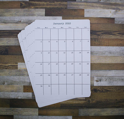 Large Calendar Stickers For Planners & Journals  2023, 2024, Or 2025 Start  On Any Month Monthly Sticker, Matte Finish, 5 X 7 - Yahoo Shopping