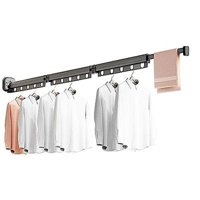 Fold-Away Wall-Mounted Clothes Drying Rack