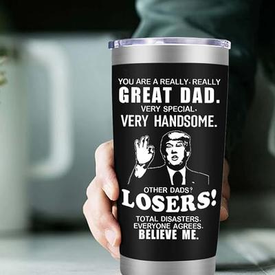 Best Grandpa Ever Tumbler 20Oz - Great Grandpa Trump Tumbler