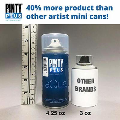 Pintyplus Aqua Spray Paint - Art Set of 8 Water Based 4.2oz Mini Spray Paint  Cans.