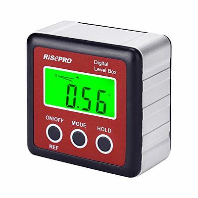 RISEPRO Digital Level Box Angle Gauge Protractor Inclinometer