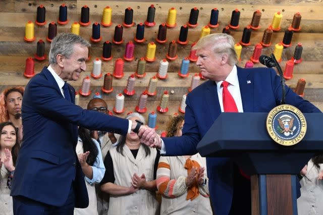 Fashion statement: Trump inaugurates new Louis Vuitton US site