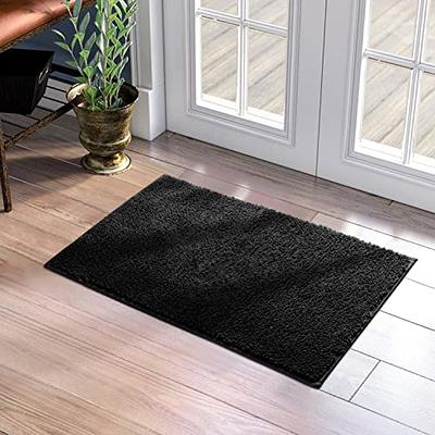 Finchitty Indoor Door Mat, Non-Slip Absorbent Resist Dirt Entrance Mat,  Washable Mats for Entryway, Low-Profile Inside Floor Doormat, 48 x 32,  Black - Yahoo Shopping