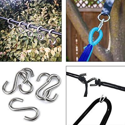 5pcs Stainless Steel S Shaped Hook, Kitchen Bathroom Clothing S-shaped  Hanger Hooks, Multifunctional Metal Hanging Hook