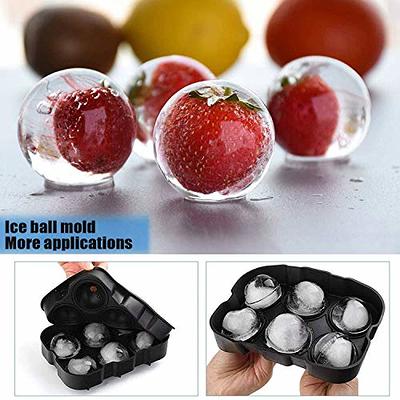 Large Ice Cube Trays Ice Ball Maker With Lids Combo(set Of 2