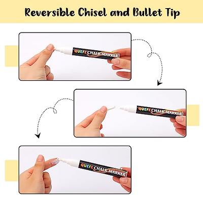 Fine Tip Chalk Markers - 4 White Colors