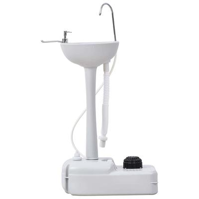 Dextrus 30L Portable Camping Sink with Rolling Wheels, Hand Washing  Station, Soap Dispenser, Towel Holder, Ideal for Outdoor, Indoor 