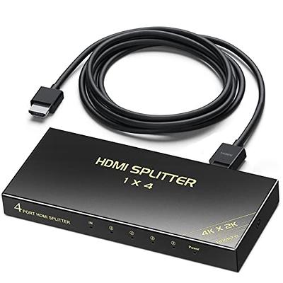 HDMI Splitter 1 in 4 out Full Ultra HD 1080P 4K/2K 1X4 Port Box Hub US  Adapater